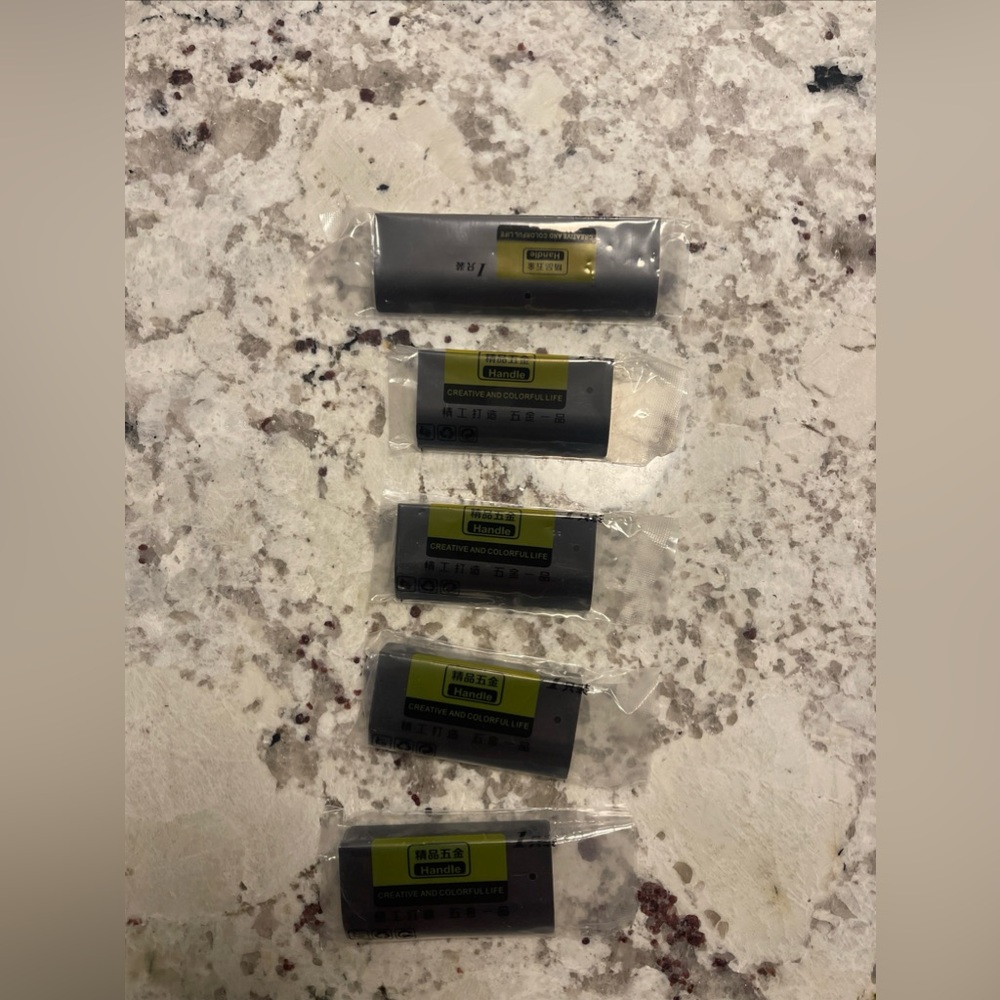 Matte Black 5pc drawer pull bundle